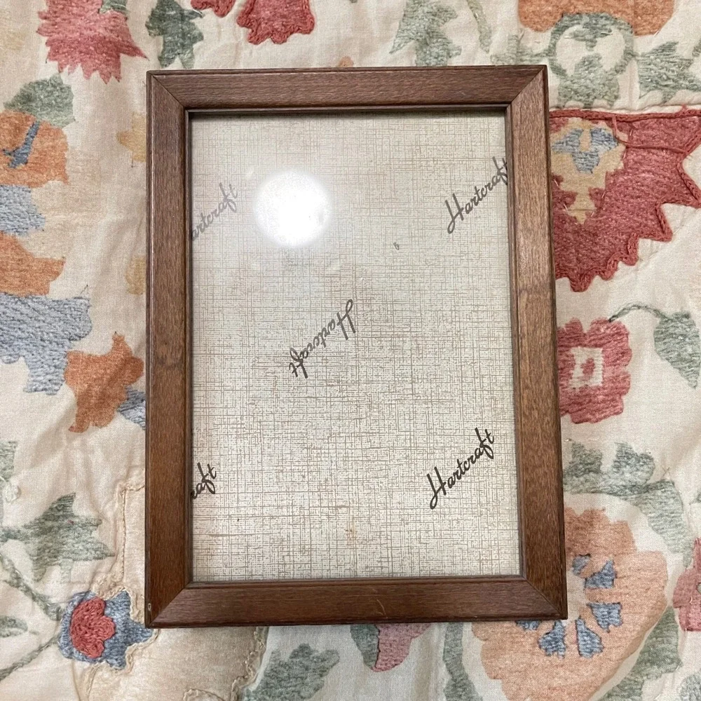 Ornate Wood Picture Frame oak farmhouse cottage victorian 5x7 Stand hang